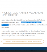 Nasher.com: Jack Nasher sei Mitglied der Stanford University Fakultät